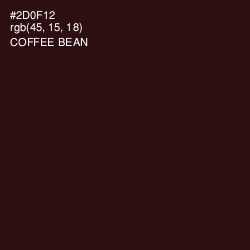 #2D0F12 - Coffee Bean Color Image